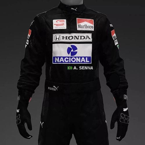 Ayrton sena kart rennanzug - kart,
