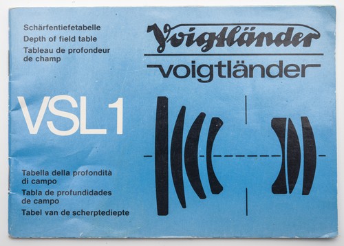 Schärfentiefetabelle