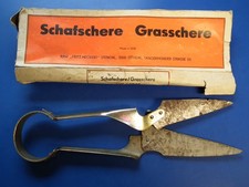 Schafschere antik alt aus der DDR  Qualität Werkzeug  Wolle-Schneider Grasschere