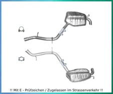Endschalldämpfer L+R Mercedes W211, S211 200 240 280 320 350 500 Auspuff Schelle
