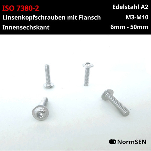 Linsenkopfschrauben flansch - linsenkopfschrauben,