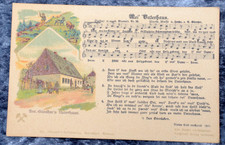 64537 Ansichtskarte Anton Günther Liedpostkarte Mei Vaterhaus 1901 Blick Lied 18