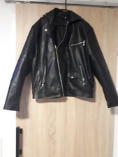  Lederjacke  Leder Jacke  Biker Gothik Punk Rocker Kunstlederjacke Motorrad    1