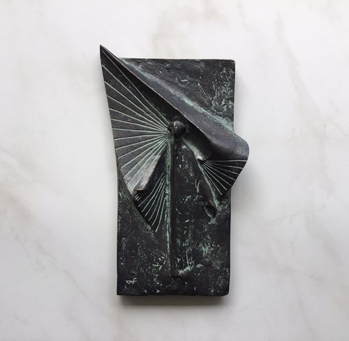 Werner franzen bronze relief - franzen,