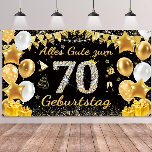 Geburtstag deko banner - 70.,