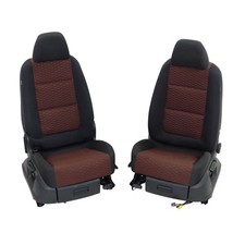 Stoffsitze vorn heizbar VW Tiguan 5N original Sitze manuell Stoff schwarz braun
