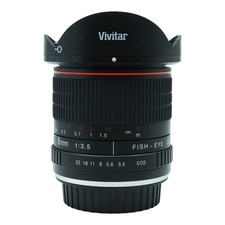 Objektiv Weitwinkel Vivitar 8mm Fish-Eye CS 1:3.5 3.5 -  EOS manuell