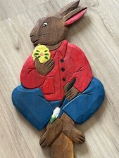 Osterhasen Gartenstecker  Holz