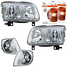 Scheinwerfer Set für VW Polo 6N2 ab 1999+ Frontblinker + OSRAM H1 Original Line