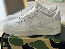 Bapesta Triple White/Airforce
