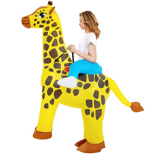 Aufblasbares giraffe kostüm - aufblasbares,