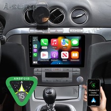 9" 4+64GB Android 15 Autoradio CarPlay GPS RDS Navi Für Ford S-Max WA6 2006-2015