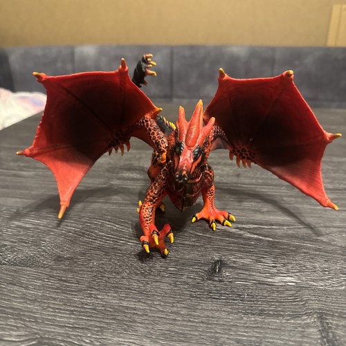 Schleich drache rot - drache, schwarz