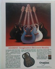 retro magazine advert 1984 OVATION ADAMAS