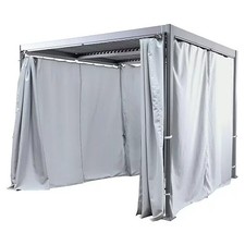 Sunfun Cannes Pavillon-Seitenwände Weiß, Komplett-Set für Sunfun Pavillon Cannes