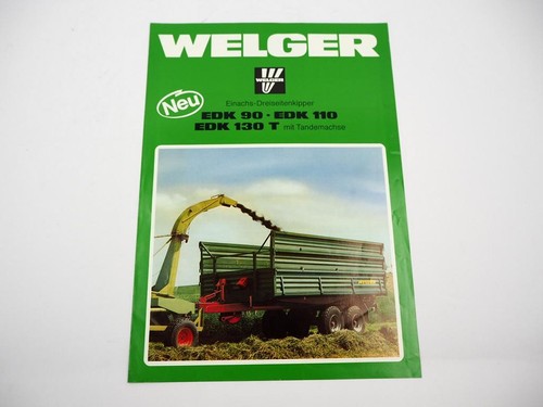 Original prospekt welger - prospekt,