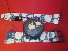 MAXI Swatch - BLACK SHEEP - MGN150 - Wanduhr / Wallclock mit 210 cm Grösse