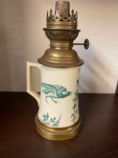 PETROLEUMLAMPE AUS STEINGUT