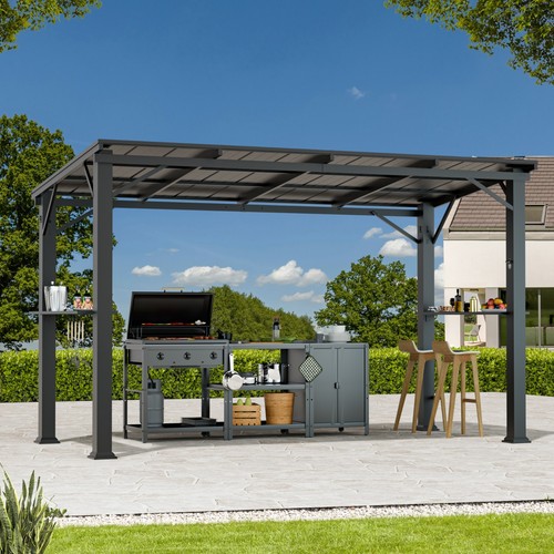 Grillpavillon 8x3 m - grillpavillon, 1.8x3.6