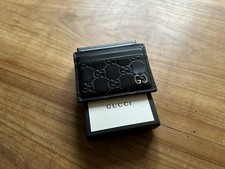 GUCCI SIGNATURE CARD CASE SCHWARZ (Kartenetui, Geldbeutel, GG)
