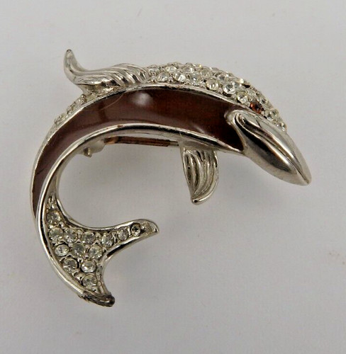 Neugablonz brosche delphin - brosche,