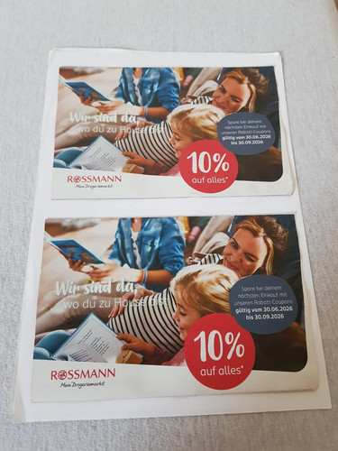 Rossmann gutscheine 12x - 10%,
