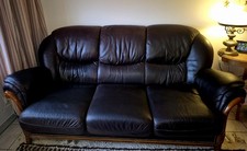 Echtleder-Sofa von Alberto