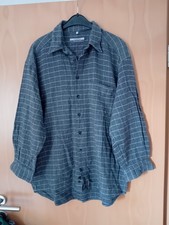Flanell Hemd Gr 41/42 Grau  #22