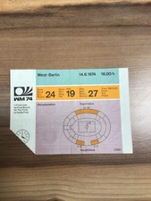 Ticket Eintrittskarte WM World