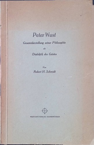 Peter wust gesamtdarstellung - wust,