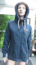 Naketano - Hoodie mit Reißverschluß, Kapuze, dunkelblau, Gr. XL