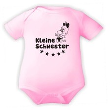 Kurzarm Babybody mit Druck Kleine Schwester