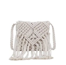Makramee Tasche, Fransen