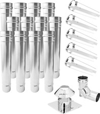 Abgassystem 1-12m Schacht