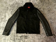 Hugo Boss HUGO Luxus Herren-Lederjacke, Buffelleder + Kalbsleder + Lammfell Gr.L