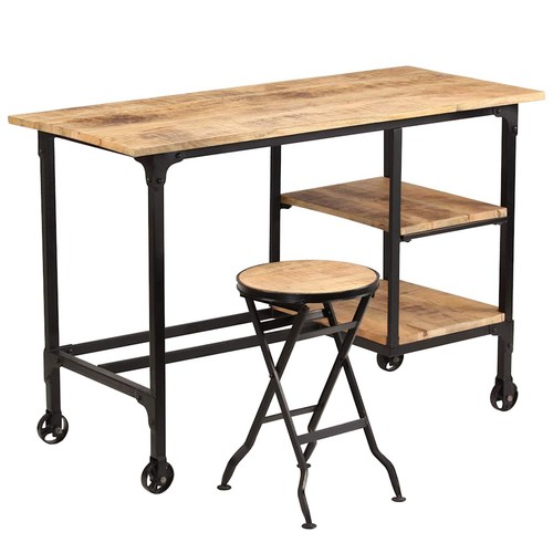 Mangoholz schreibtisch mit - schreibtisch,