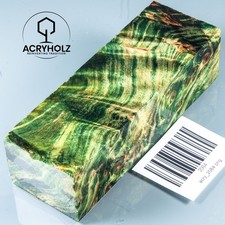 2084 Pappel Maser | 120x40x30 | Griffblock stabilisiert | ACRYHOLZ | Messergriff