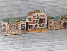 Häuser aus Gips Keramik Mallorca 3D Bild Finca Dorf Rarität