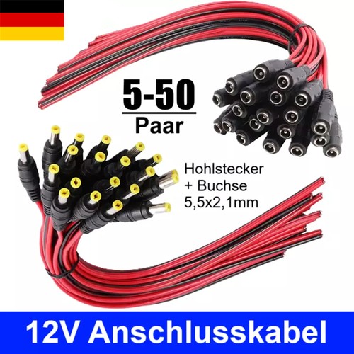 5paar 5x2 1mm - dc, 5,5x2,1mm