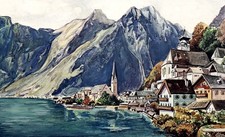 Hallstatt aquarell jh - 20.,