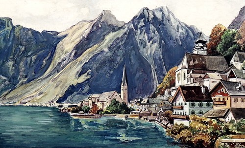 Hallstatt aquarell jh - 20.,