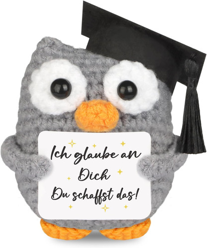 Gestrickte eule positive - gestrickte,