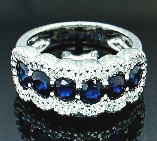 Eleganter saphir ring - eleganter,