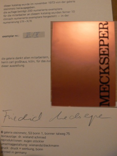 Friedrich meckseper signiert - friedrich,