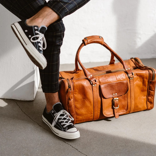 Leder echt reisetasche - leder,