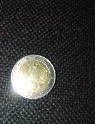 Fehlprägung euro münze - fehlprägung, 2