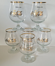 Vintage Coca-Cola Gläser Schwenker 0,3L mit Goldrand – Goldschrift  Retro