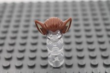 Lego Minifig Figur 1x Haar Fledermaus Ohren hair bat ears 10301pb03 braun