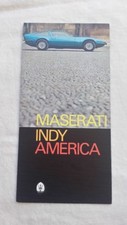 32B 62 Maserati Indy America Prospekt Brochure mehrsprachig 6 Seiten