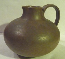 Vase - Bauchiger mittelbrauner